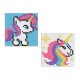Набір з алмазною мозаїкою на самоклеючій основі для дітей Одноріжка, 9x9 см, AMS1056