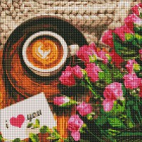 Набір з алмазною мозаїкою Найкращий ранок AMO7216, 40x40 см