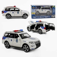 Машина Авто Експерт Поліція 1:32 світло звук інерція двері багажник капот 51282