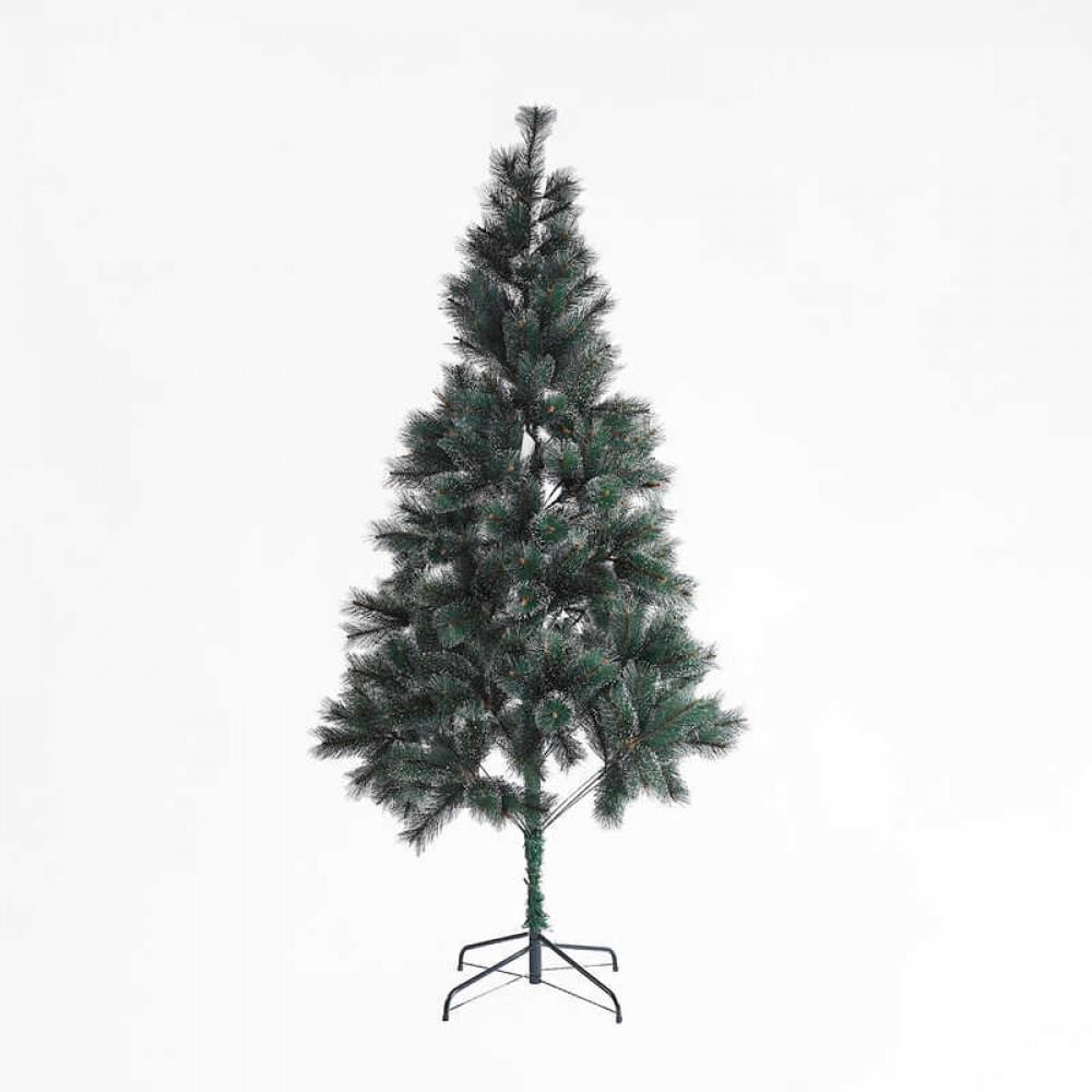 Ялинка штучна висота 115 см, розбірна, прикрашена глітером, в кор. /1/