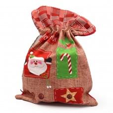 Мешок новогодний "HO-HO-HO" 42*30см 1шт/этик