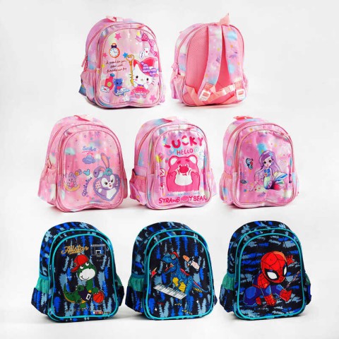 Рюкзак шкільний Герої мультфільмів, 33x27x12 см, C62510 (В асортименті)