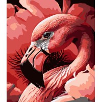 Набір для розпису по номерах Рожевий витвір природи, Strateg, 30x40 см, LY20