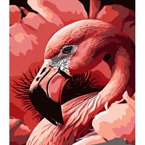 Набір для розпису по номерах Рожевий витвір природи, Strateg, 30x40 см, LY20