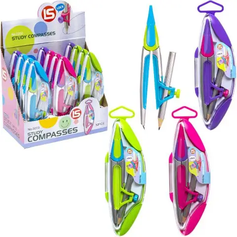 Циркуль із олівцем, 16x6 см, 203 (В асортименті)