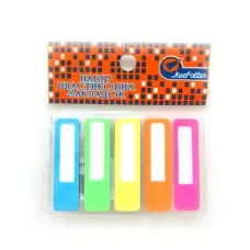 Пластиковые стикеры J.Otten Sticks с полем для надписи, 45x12 мм, 100 шт., 2 шт. в упаковке (в ассортименте)