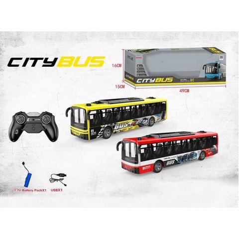 Автобус на радіокеруванні City Bus, 36 см, із підсвічуванням, акумулятор, 666-695NA (В асортименті)