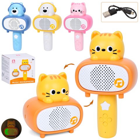 Мікрофон 2в1, 20 см, акумулятор, C575-09-10-11-12-B (В асортименті)