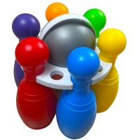 Кеглі Великі №2 кольорові Бамсик 0282