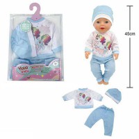 Одяг для пупса 40-45 см костюм шапочка BLC242L