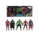 Набір героїв 5 фігурок героїв, рухомі частини тіла, аксесуари, в кор. /72-2/