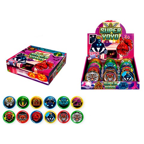 Йо-йо, 6 см, світло, на батарейках, 22.5x22x6 см (В асортименті)