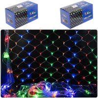 Гірлянда-сітка електрична кольорова, 144 лампочки