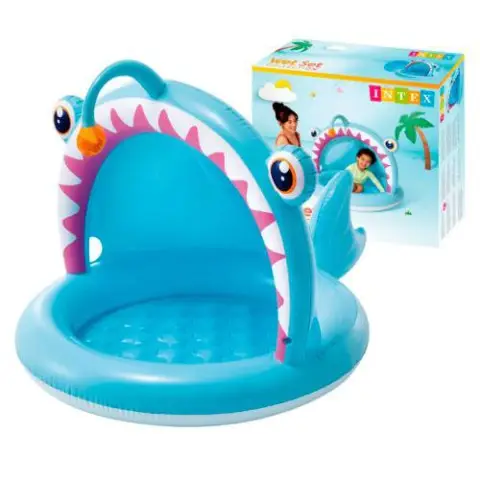 Басейн дитячий надувний Риба Вудильник з м’яким надувним дном, 127x102x86 см, Bestway 58419