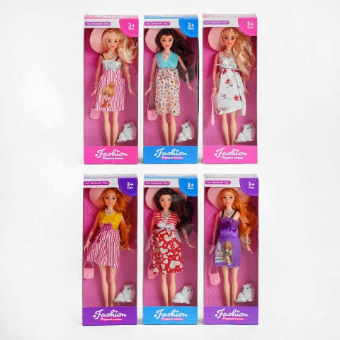 Лялька, вагітна, малюк, відчиняється животик (В асортименті)