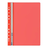 Папка-швидкозшивач із перфорацією, А4, червоний, 6 шт.