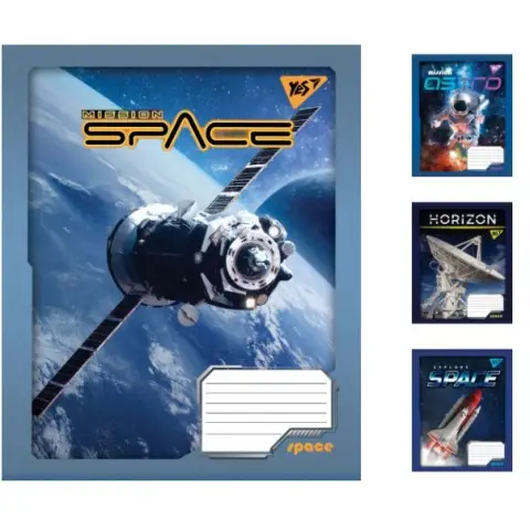 Зошити учнівські 48 аркушів лінія. YES Space 10 шт. в упаковці