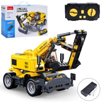 Конструктор Екскаватор, M38-B1155, 353 деталі, на радіокеруванні, 38x29x10 см