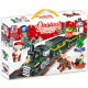 Конструктор Потяг Дід Мороз сніговик ялинка олень 490 деталей 123-507