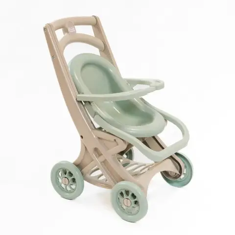 Візок для ляльок з шезлонгом, Фламінго, 45x33x57 см, 0122/01eco