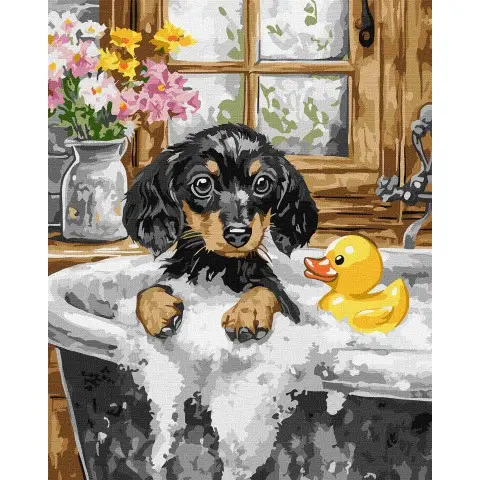 Картина за номерами День купання Ideyka 40×50 см КНО6815