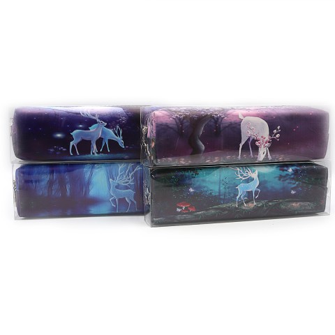 Пенал Олень, 1 відділення, 21x6.2x4.5 см, 023M-P (В асортименті)