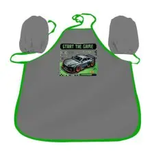 Фартушок для творчества с нарукавниками Kidis, 50x34.5 см, Supercar