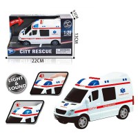 Машинка Швидка допомога, інерція, підсвічування, звук