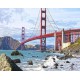 Набір для творчості алмазна картина Міст Золоті Ворота Strateg HEG86113, 30x40 см