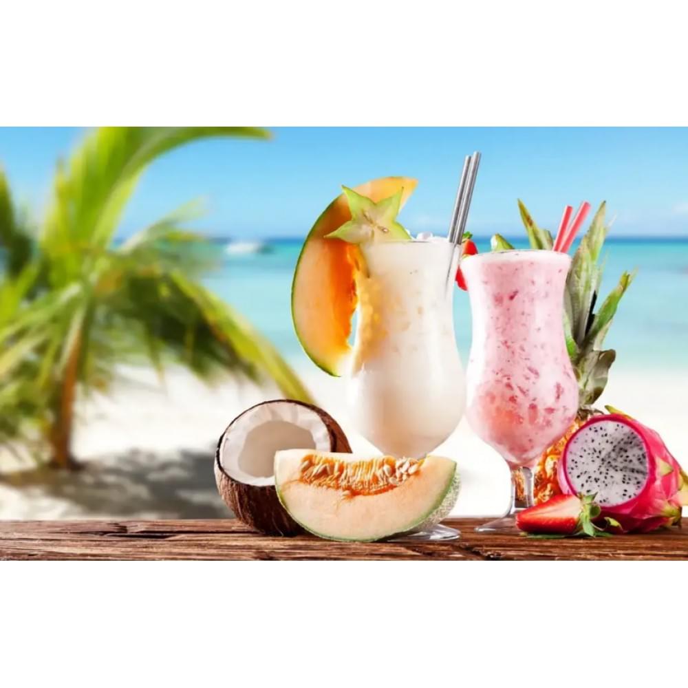 Алмазная мозаика по номерам 30*40 "Коктейли" карт уп. (холст на раме)