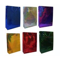 Пакет голографічний, 150 г/м², 18x21x7.5 см, 6 шт. в упаковці (В асортименті)