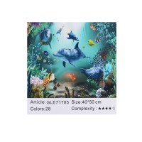 Алмазна мозаїка за номерами Підводний світ 71785_BGLE, 40x50 см