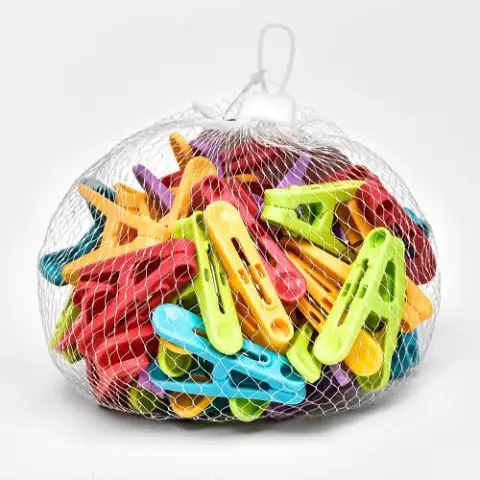 Прищіпки побутові в сітці R89638 50 шт