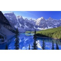 Алмазна мозаїка на підрамнику Озеро в горах 40×50 см 71776_BGLE