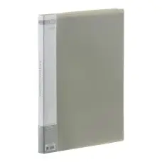 Папка А4 с боковым прижимом Jobmax, серый