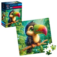Пазли De.tail Пташеня в джунглях, 64 деталі, DT1234-17