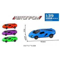 Машина мет. АВТОПРОМ 1:43,4 кольори, відкр.двері, кор.14*6*6см /96-2/