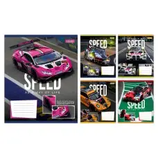 Тетради ученические 24 листа клетка 1B Speed as a way of life, 20 шт. в упаковке