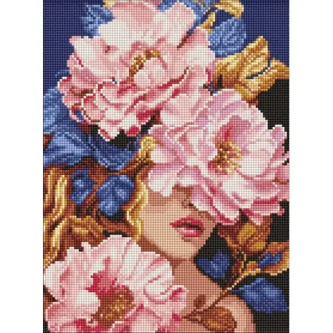 Набір з алмазною мозаїкою Квіткова чарівність AMO8019, 30x40 см