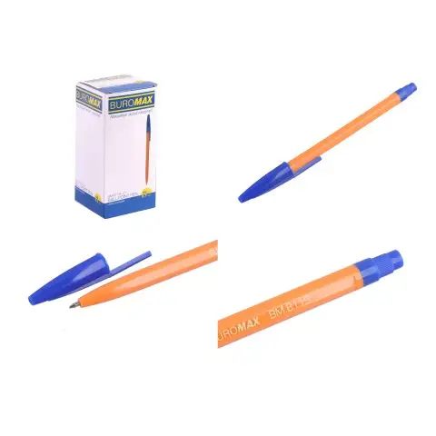 Ручка кулькова ORANGE, JOBMAX, синя, 50 шт., BM.8119-01