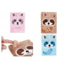 Блокнот пушистый "Енот" клетка P80 80g mix, 1шт/этик.