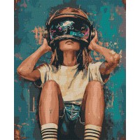 Набір для розпису по номерах Простір в очах, Ideyka, 40x50 см, КНО8548