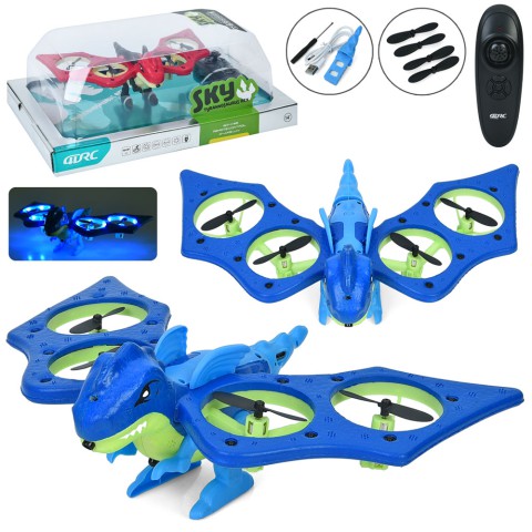 Квадрокоптер Дракон, 22.5x16x8 см, світло, акумулятор, 4D-V48