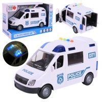 Машина Поліція на батарейках світло звук двері ZY222A