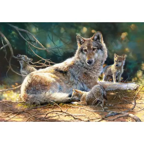 Пазли Castorland Цуценя померанського шпіца в трояндах, 60 елементів, 32x23 см, B-066261