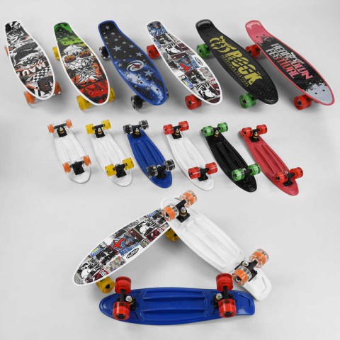 Скейт пенні-борд Best Board, PU колеса, що світяться, діаметр 6 см, S-00164 (В асортименті)