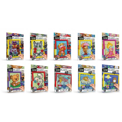 Набір для творчості Plastic Canvas вишивка, Danko Toys, PC-01-01 (В асортименті)
