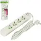 Подовжувач електричний з вимикачем 4 розетки кабель 3 м A04-3M/491