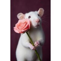 Набір для творчості алмазна картина Мишка з дарунком Strateg SK88223, 40x50 см