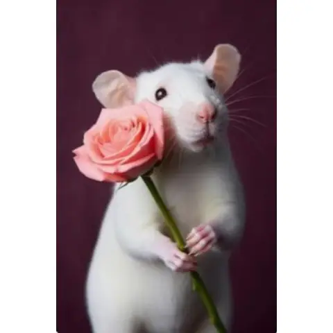 Набір для творчості алмазна картина Мишка з дарунком Strateg SK88223, 40x50 см